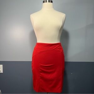 Red Pencil Skirt